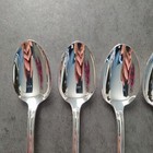 Christofle Malmaison 6pcs Silverplate Flatware Tea Spoon Excellent