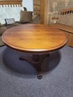 Antique Round Table From 1800 s  In Very Good Shape 