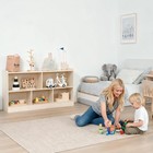 Montessori Book And Toy Shelf For Kids  5-section Organizer  Birch Plywood