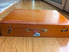 Vintage Sargent Artists Dovetail Wood Box With Paints 9 5  X 12 5 
