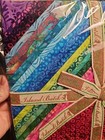 New Island Batik Bursting Blooms Layer Cake 10  Fabric Squares Bali Free Ship