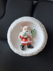 Vintage Relpo A920 Christmas Santa Snowball Planter 5   made In Japan