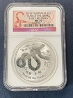 2013 Australia Year Of The Snake 1 Oz Silver Coin 999 Lunar Series Ii Ngc Ms70