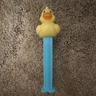 Lot Of 2 Animal Pez Dispensers - Rubber Duck Blue Stem   Teddy Bear Love