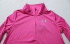 Under Armour Girl s Ua Velocity 1 2 Zip Eh6 Rebel Pink metallic Silver Small Nwt