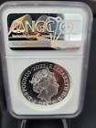 2021 Gothic Crown Portrait Uk 2 Oz Silver Proof Coin Ngc Pf 70   R M Packaging