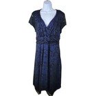 New Vintage 90s Evening Party Dress Plus 20 Alt Lace Prom Grunge Goth Blue Black