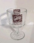 Vintage Falstaff Beer Stemmed Goblet Thumbprint Schooner Glass 6    Red Logo 16 Oz