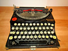 1921 Remington Portable Typewriter W case Black Antique Working Serial  ns78304