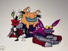Aaahh    Real Monsters Animation Cel Vtg Cartoons Production Art Nickelodeon X1