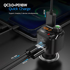Nulaxy Bluetooth 5 0 Fm Transmitter For Car  Qc3 0   Usb-c Pd 18w Wireless Bluet