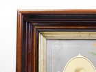 Aesthetic Movement Ornate Frame Antique Photo Bertha Van Horn 1870s 15  X 13 