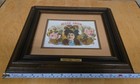 Framed   Matted Bessie Green Cigar Box Label Stone Lithograph W coa Rare Antique