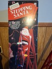 Vintage Mr  Christmas Stepping Santa Ladder Climbing Animated Musical Lights Box