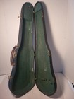 Vtg Antique Leather On Wood Violin Case Green Lining Case Only Made In Germany 