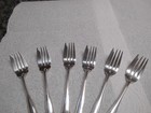 Set Of 6 Gorham Lancaster Sterling Silver 6  Salad Forks No Monograms