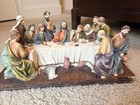 Vintage Religious Statue The Last Supper  Figures 15 5 x6 9 