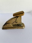 Lot Of Four Vintage  Stapler    Dental Mirror    Spatula  banjo  Brass Oiler         