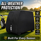 Golf Cart Cover Tarp 4 Passengers Waterproof Heavy Duty For Ezgo Club Car Yamaha