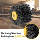 Abrasive Nylon Wire Drawing Wheel 120 Grit Burnishing Tool Polish Wood Work
