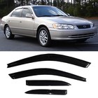Window Visors Dark Smoke Rain Guards Fit 1997-2001 Toyota Camry Sedan