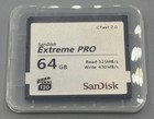Sandisk Extreme Pro 64gb 525mb s Cfast 2 0 Memory Card Write Speed 430mb s