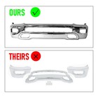 One-piece Front Bumper Cover Face Bar Chrome Steel Fits 2019-2024 Ram 1500