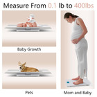 Baby Scale Max 400lbs Multifunctional Weight Toddler Children Pet Adult Dogs Led