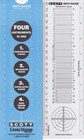 New Linn s Multi-gauge 4 In 1 Perforation   Cancellation Of Stamps Clear Ruler 