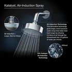 Kohler Forte Single Wall Mount Fixed Rain Shower Head In Vibrant Polished Brass