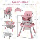 16-in-1 Baby High Chair With Activity Center Booster Seat Building Block Table