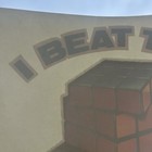 Vtg 1980s  Iron On T Shirt Transfer I Beat The Cube Rubix Cube Nos Retro