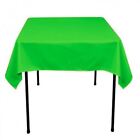 60 x 60 Inch Square Overlay Tablecloth 100  Polyester Wholesale Wedding Party