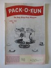 1962 Pack-o-fun Scrap Craft Magazine Lot Of 4 Kids scouts  Activites   Projects