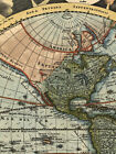 1716 Historic Old World Illustrated Hemispherical Exploration Map - 16x20