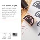 Soft Brayer  3 5-inch - Printmaking Roller Tool For   Block Printing And Craf   