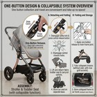 Baby Stroller 3 In 1 Foldable Pram Carriage Reversible Newborn Travel System