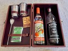 Vintage 1970s Londonaire Portable Pub Travel Cocktail Bar Set Complete W  Key