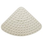 28x28 Inch Corner Shower Mat Non Slip Triangle Bathroom Mats With Suction Cups