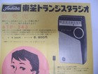 Vintage 1960 s Toshiba 6tp-243  6tm-225s  7tm-285 Transistor Radio Ad From Japan