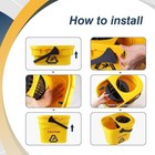 25l Commercial Mop Bucket W  Wringer Collapsible Cleaning Bucket Non Slip Wheels