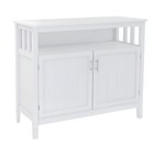 Kitchen Sideboard Buffet Display Server Cabinet With Doors Storage Drawers