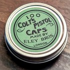 Vintage Style Black Powder Cap Container  Hold 100 No  10 11 Caps  Tin Only