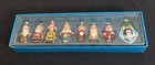 The Disney Store Set Of 8 Snow White   7 Dwarfs Glass Christmas Ornaments 4 1 2 