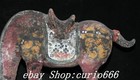 15   Old Chinese Tang Sancai Pottery Porcelain  Painting Horse Animal Statue
