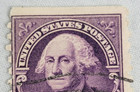 U s  Postage Stamp   George Washington   3   Stamp Violet   Posted   Z18