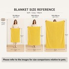 Emotional Support Blanket Yellow Dog Blanket For Dogs  Calming Security Pet