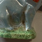 Vintage Small Elephant Porcelain Sewing Pin Cushion Made In Japan Lusterware
