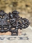Antique French Cast Iron Decorative Plaque Cherubs Putti