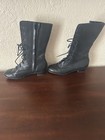 Miguelitos Black Leather Dance Boots Size 20 1 2 Made In Mexico Adelita Boots